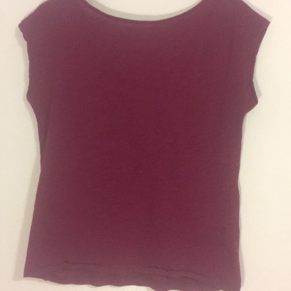 Dressy Magenta T-Shirt by Ann Taylor Loft (size S) - Picture 6 of 6